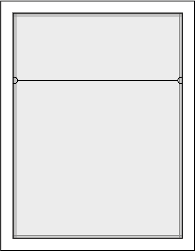 Simple Window Frame Design PNG Image