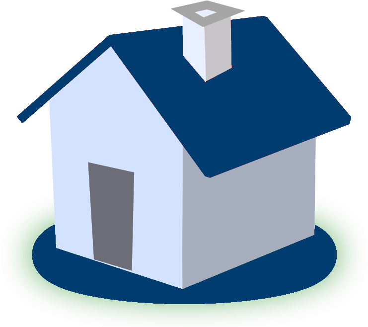 Simple3 D House Clipart PNG Image