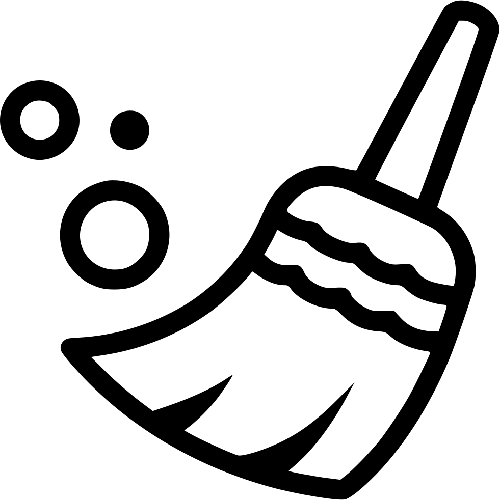 Simplified Broom Icon PNG Image