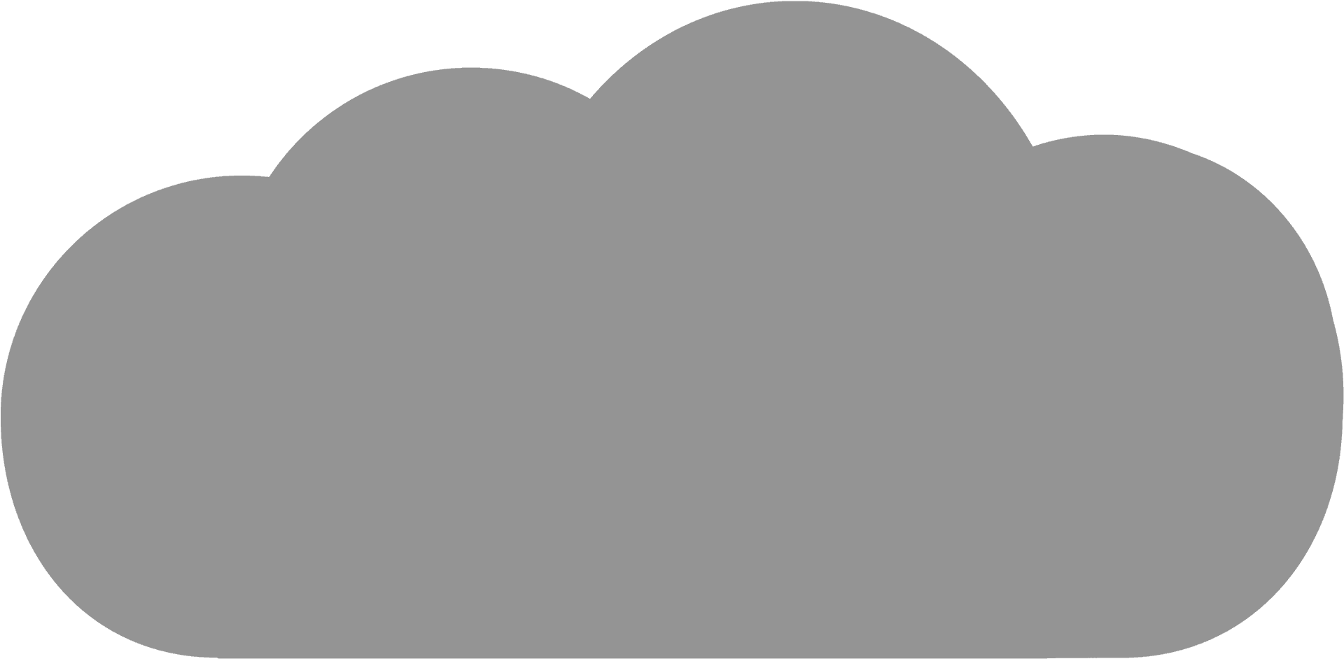 Simplified Cartoon Cloud Graphic PNG Image