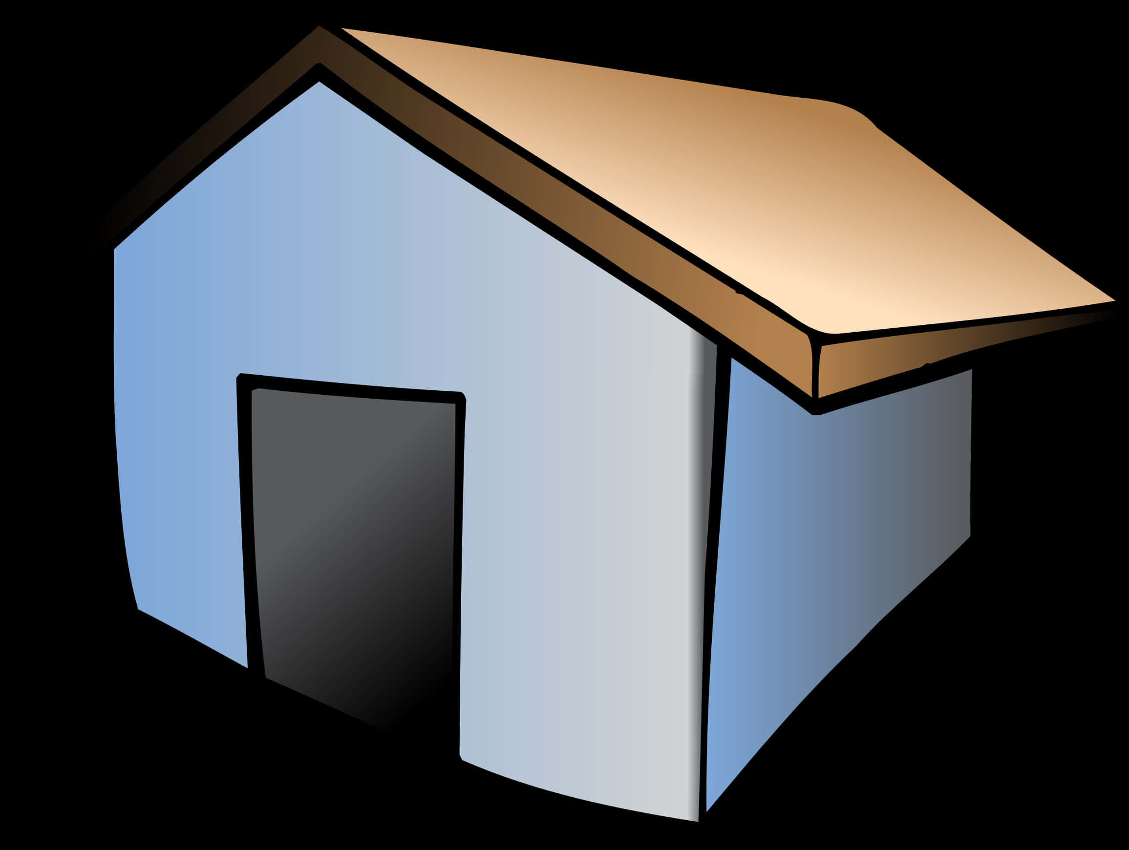 Simplified Home Icon Graphic PNG Image