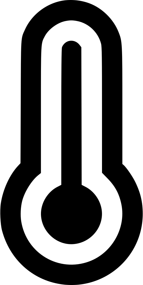 Simplified Thermometer Icon PNG Image