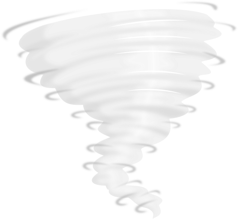 Simplified Tornado Illustration PNG Image