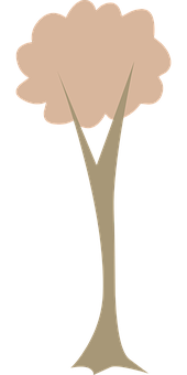 Simplified Tree Graphic PNG Image