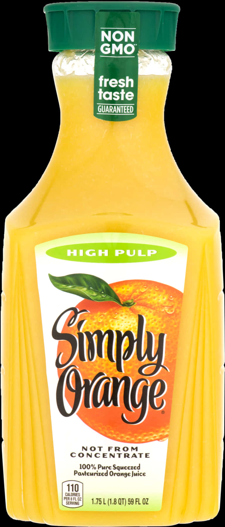 Simply Orange High Pulp Juice Bottle PNG Image