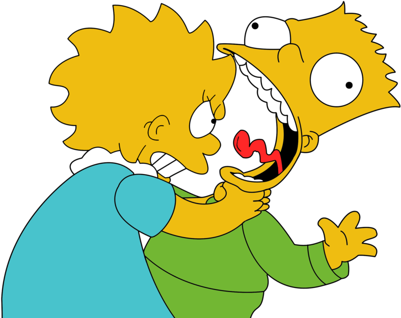 Simpsons Sibling Rivalry PNG Image