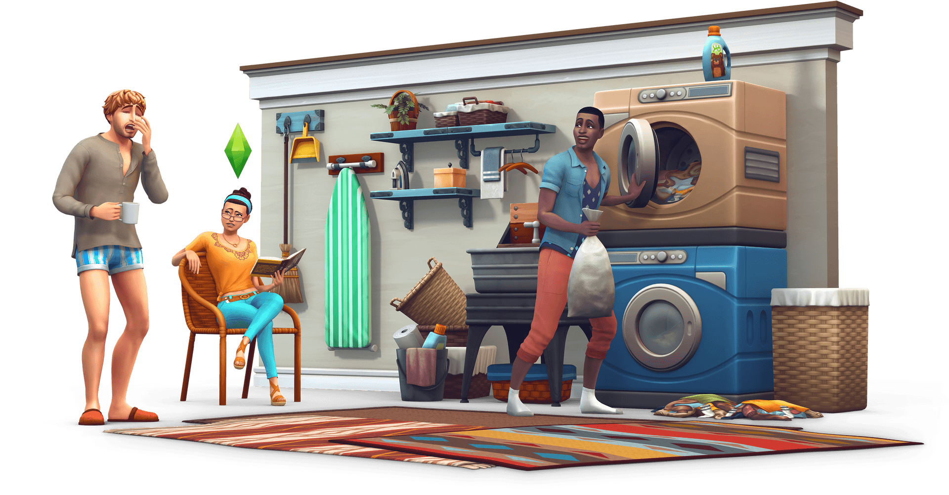 Sims4 Laundry Day Scene PNG Image