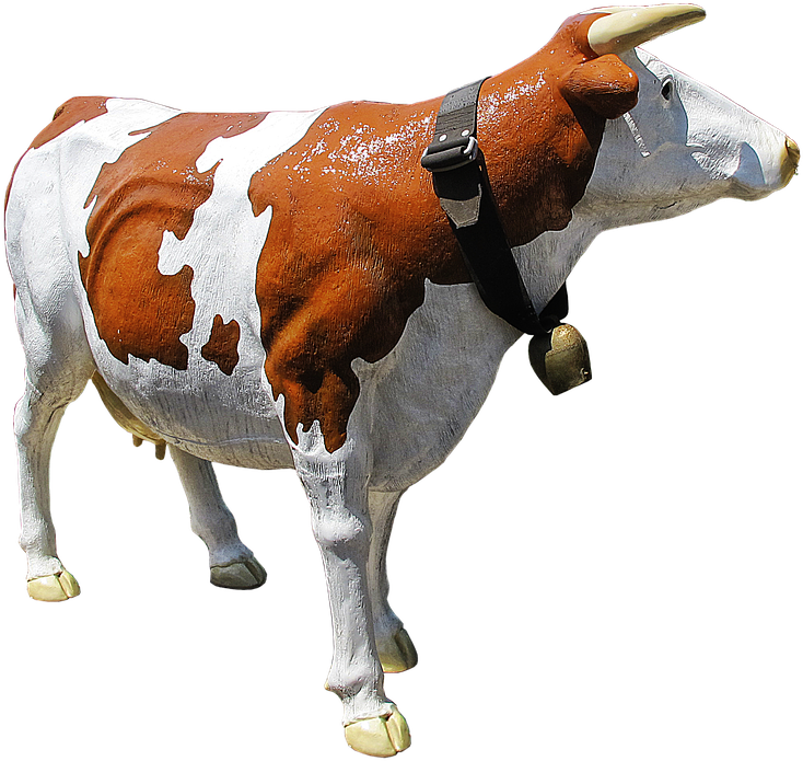 Simulated Cow Sculpture.png PNG Image