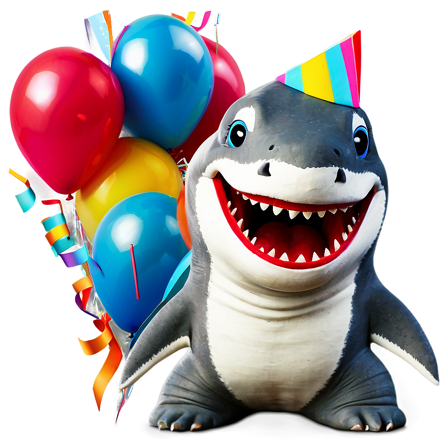 Singing Birthday Shark Clip Png Soh61 PNG Image