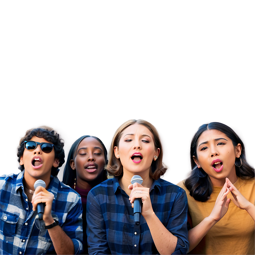 Singing Crowd Png 46 PNG Image