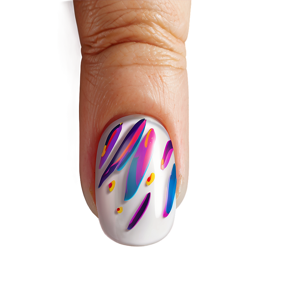 Single Acrylic Nail C PNG Image