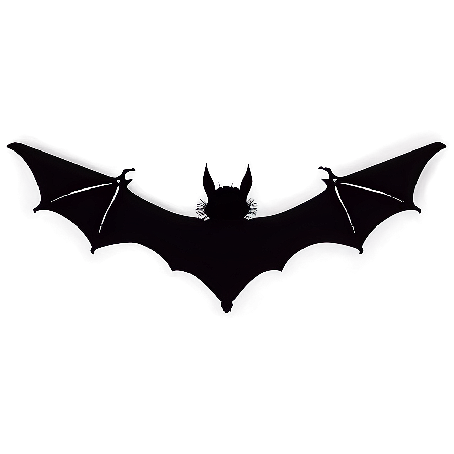 Single Bat Silhouette Png 05232024 PNG Image