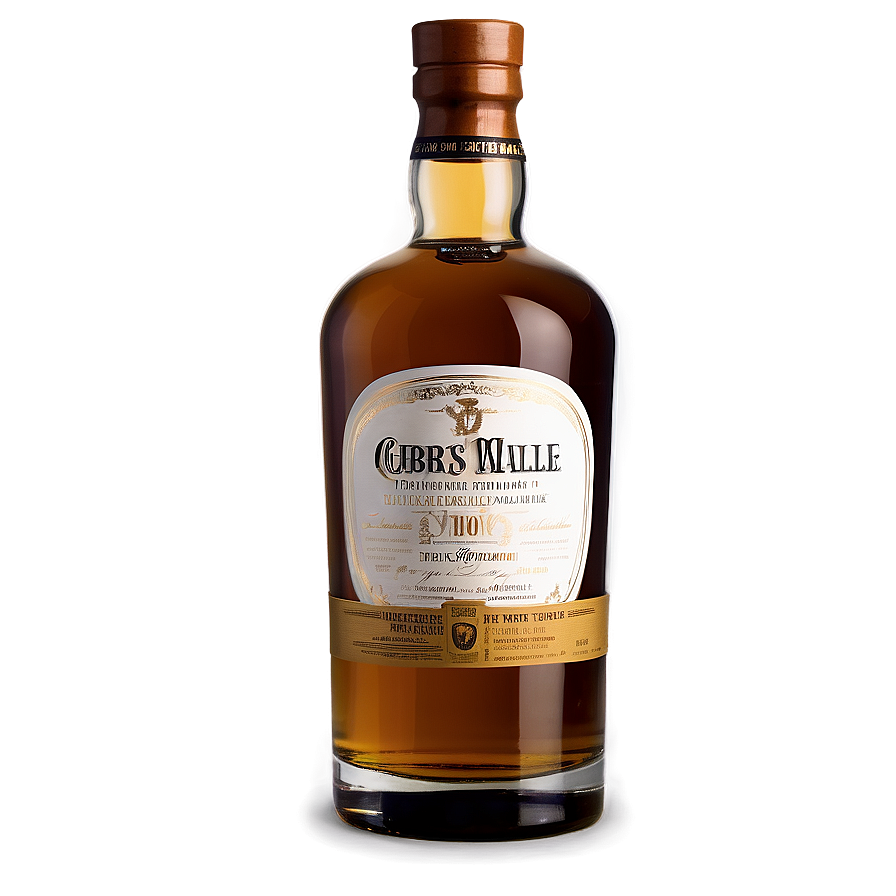 Single Malt Whiskey Bottle Png Mqs PNG Image