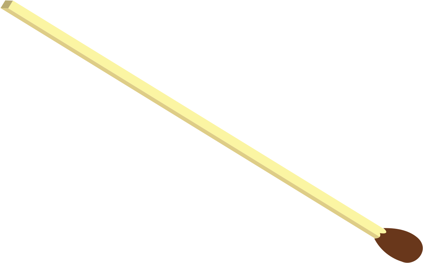 Single Matchstick Illustration PNG Image