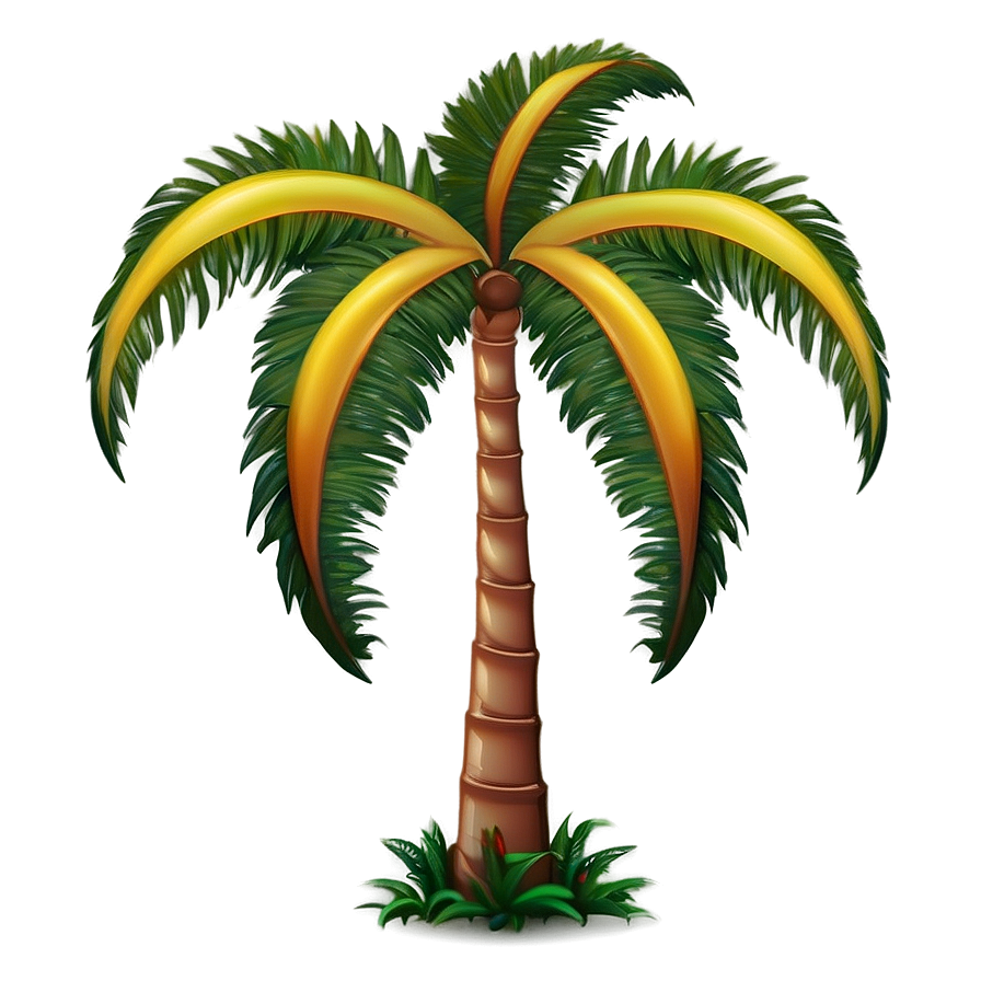 Single Palm Tree Emoji Png Irn43 PNG Image