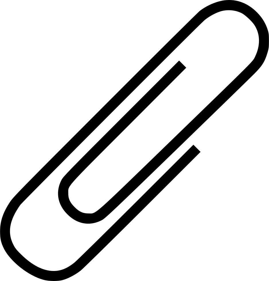 Single Paperclip Icon PNG Image