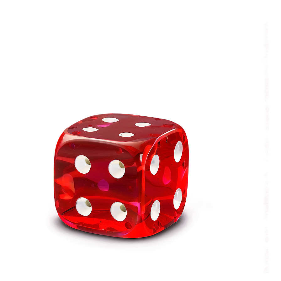 Single Red Dice Png Dbs51 PNG Image