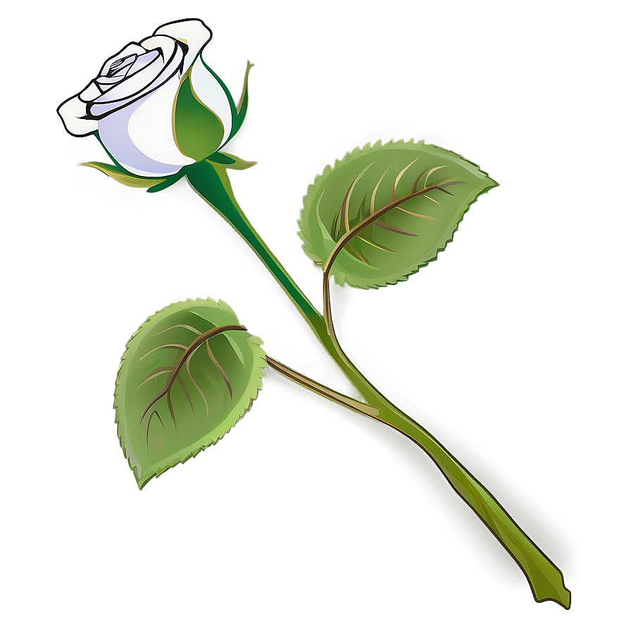 Single Rose Stem Png 61 PNG Image