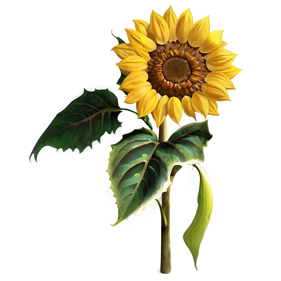 Single Sunflower Transparent Png Rgg PNG Image