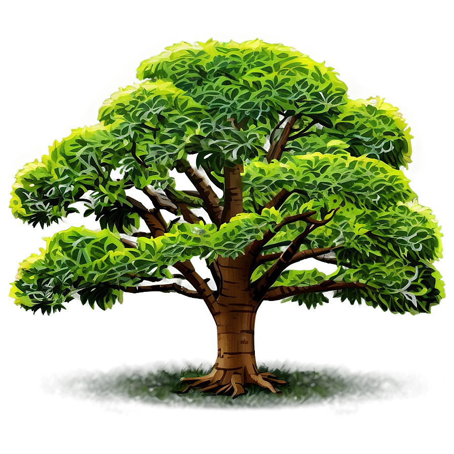 Single Tree Elevation View Png Bsa PNG Image