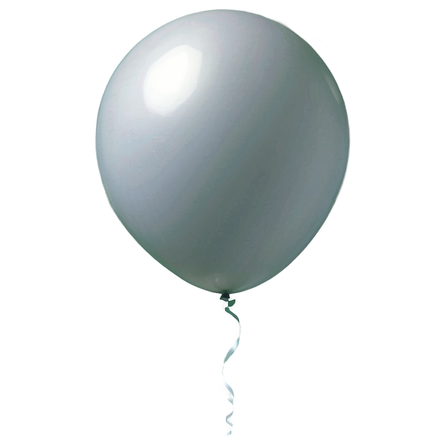 Single White Balloon Png Und48 PNG Image