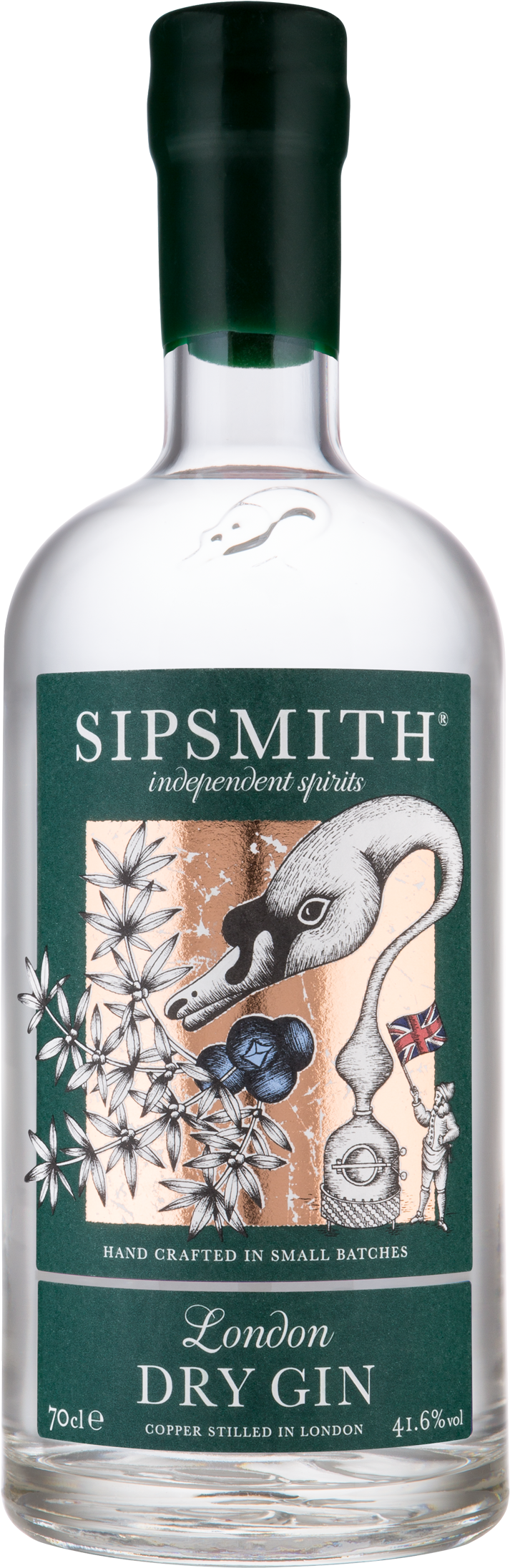 Sipsmith London Dry Gin Bottle PNG Image