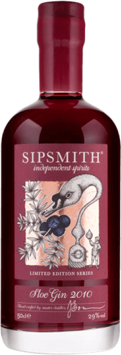 Sipsmith Sloe Gin2010 Bottle PNG Image