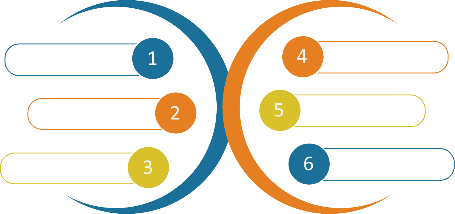 Six Step Process Infographic PNG Image