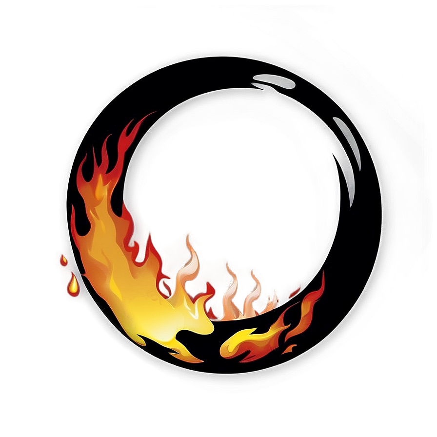 Sizzling Fire Circle Logo Png 27 PNG Image