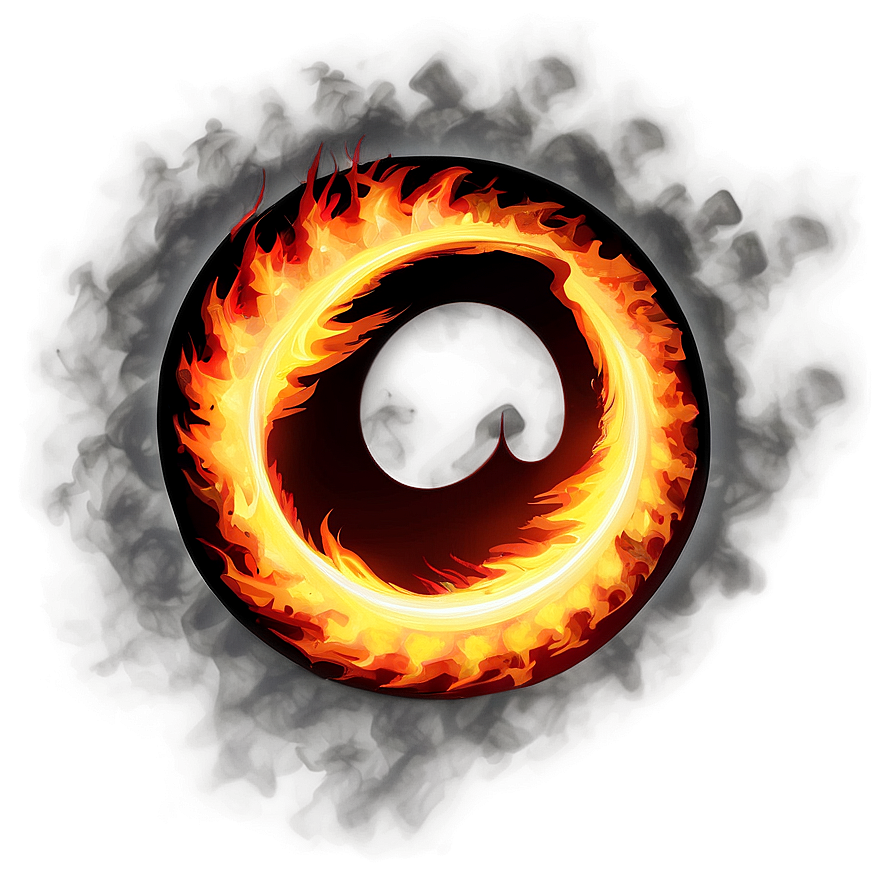 Sizzling Fire Circle Logo Png Yns89 PNG Image