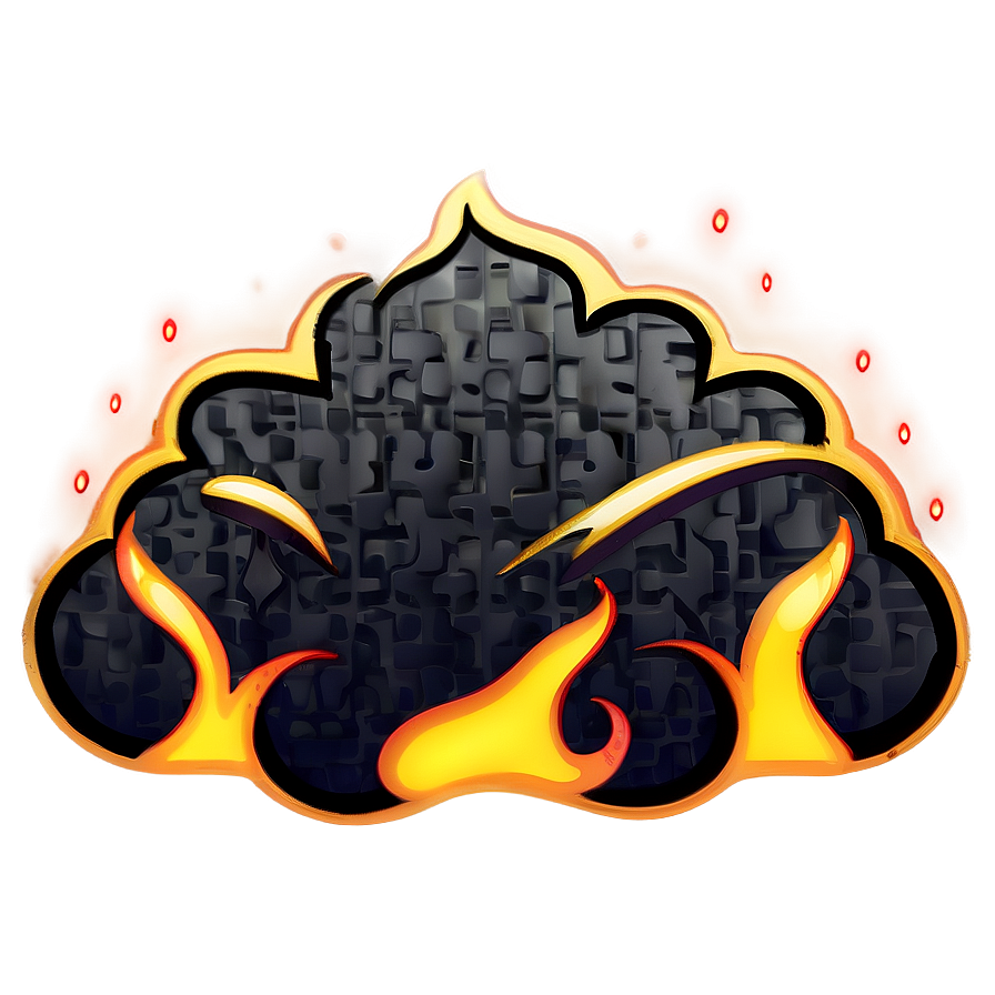 Sizzling Fire Emoji Element Png Qtd55 PNG Image