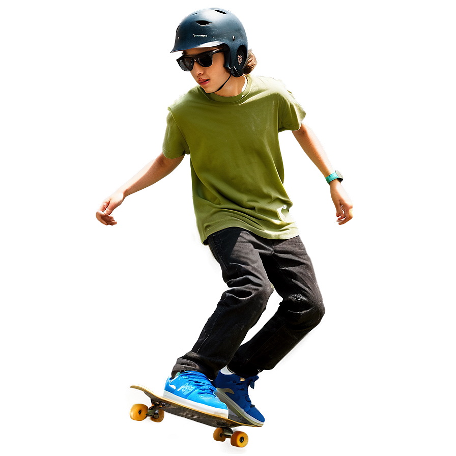 Skateboarding Teenager Png 06122024 PNG Image