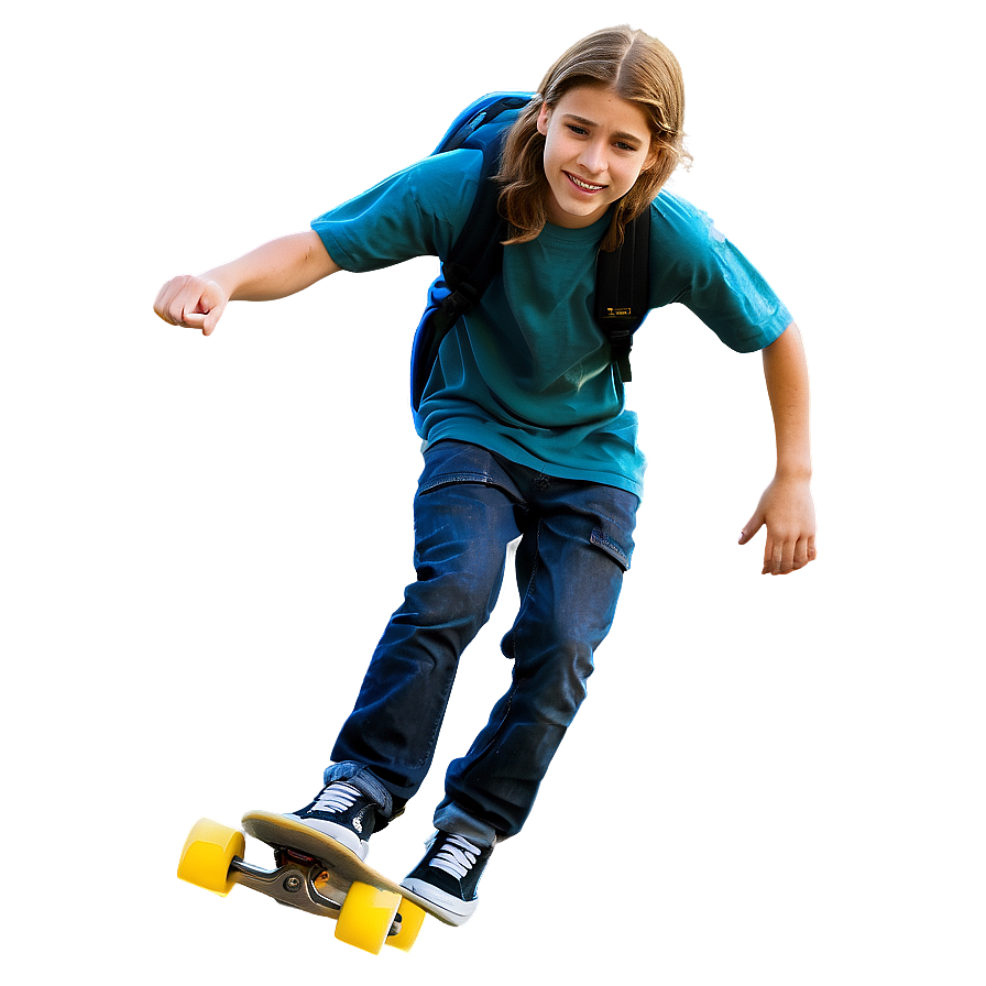 Skateboarding Teenager Png Hcr PNG Image