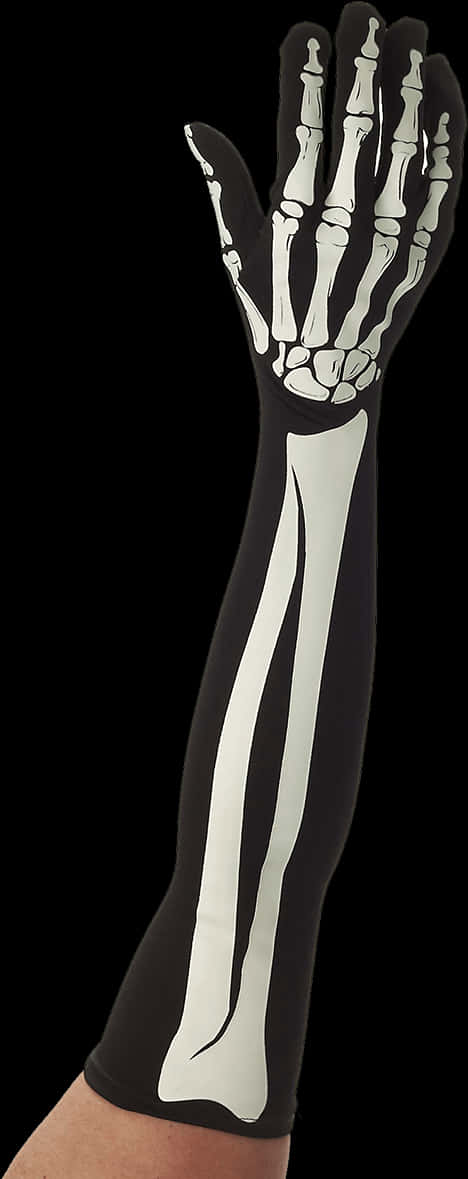 Skeleton Arm Sleeve Costume PNG Image