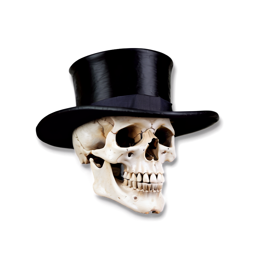 Skeleton In Top Hat Png 88 PNG Image