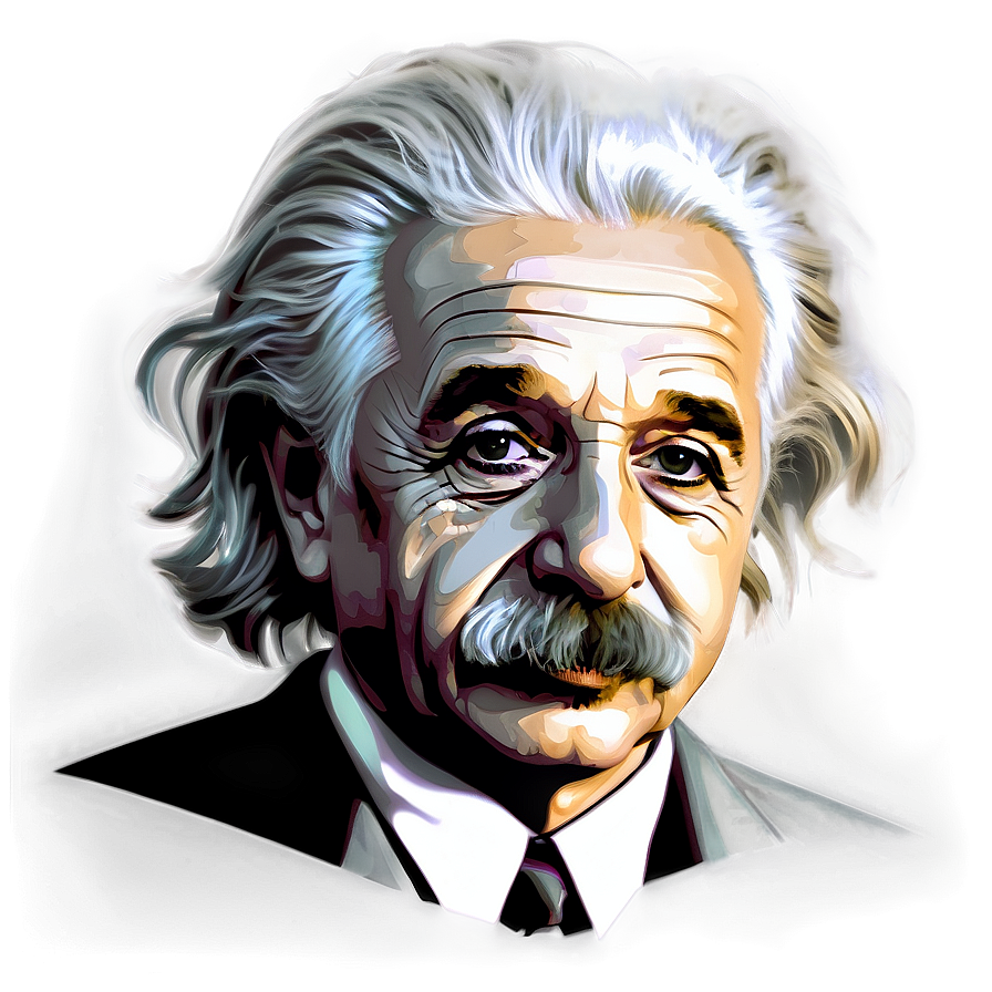 Sketch Of Albert Einstein Png Bgn PNG Image