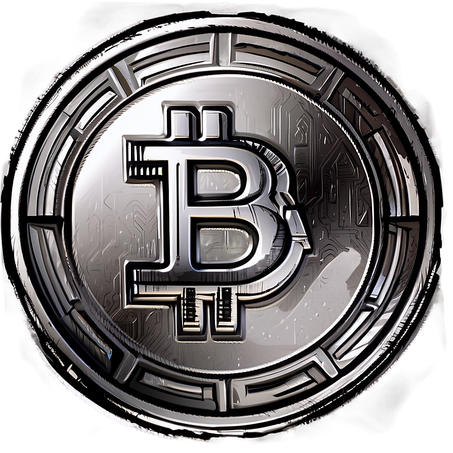 Sketch Style Crypto Coin Png 2 PNG Image