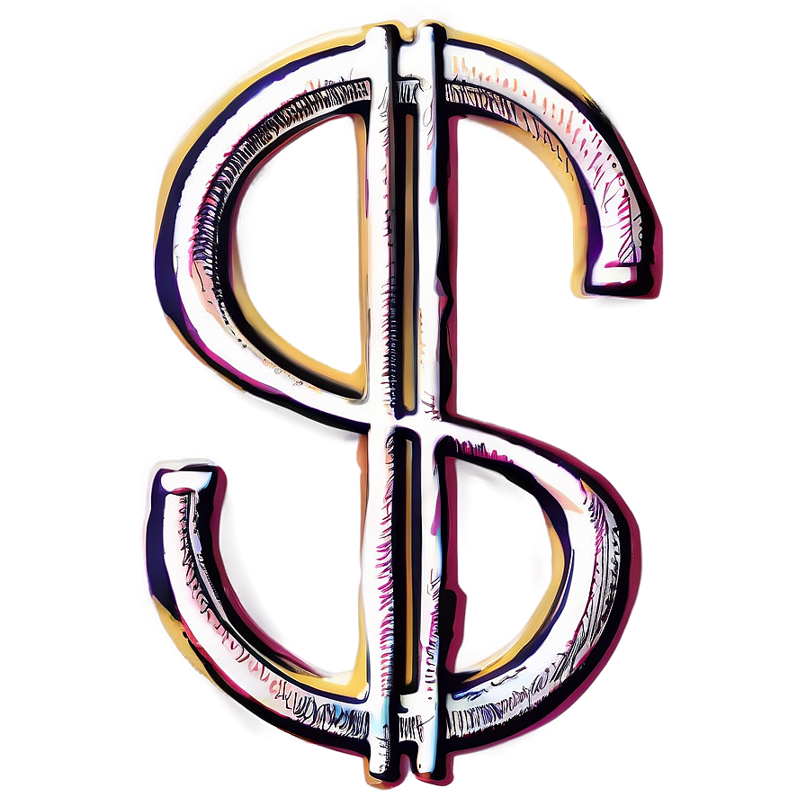 Sketched Dollar Sign Png 88 PNG Image