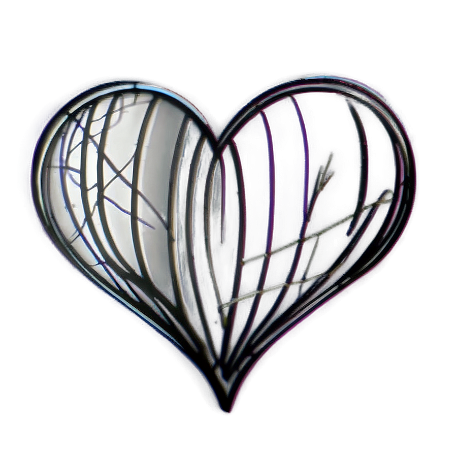 Sketchy Heart Doodle Png Uat79 PNG Image