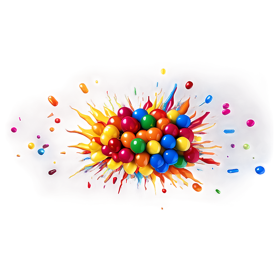 Skittles Rainbow Explosion Png Xso64 PNG Image