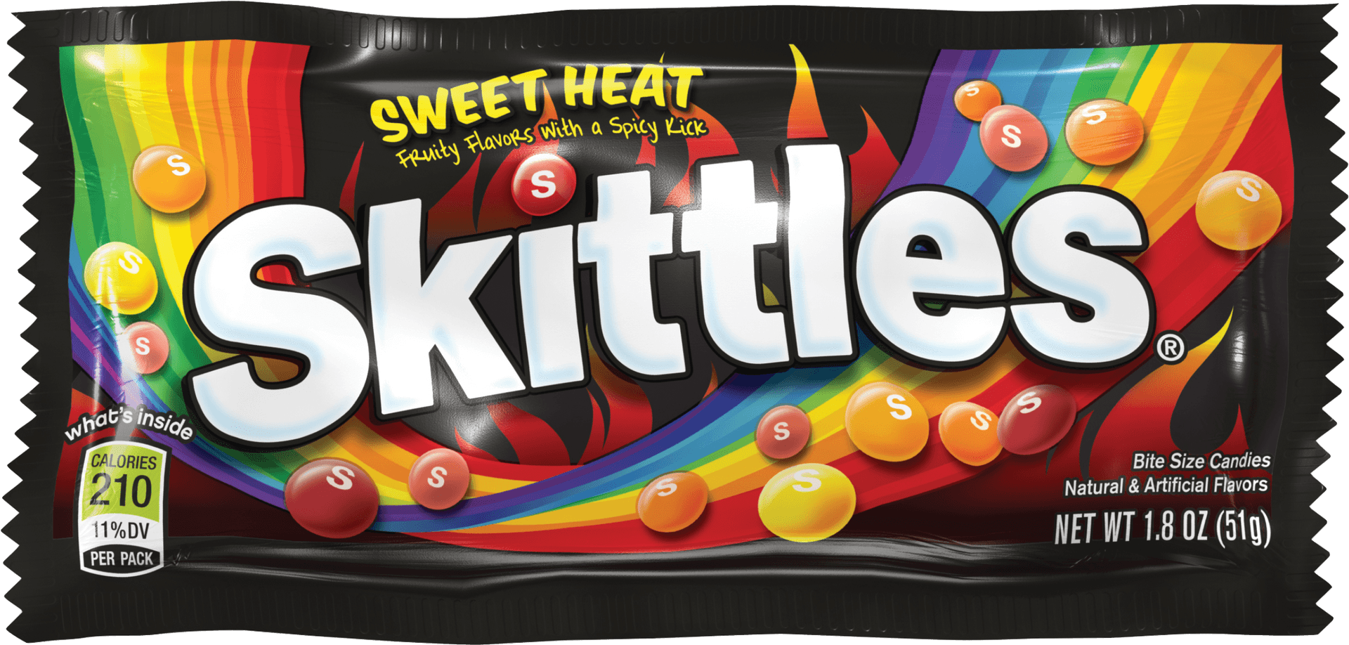 Skittles Sweet Heat Package PNG Image