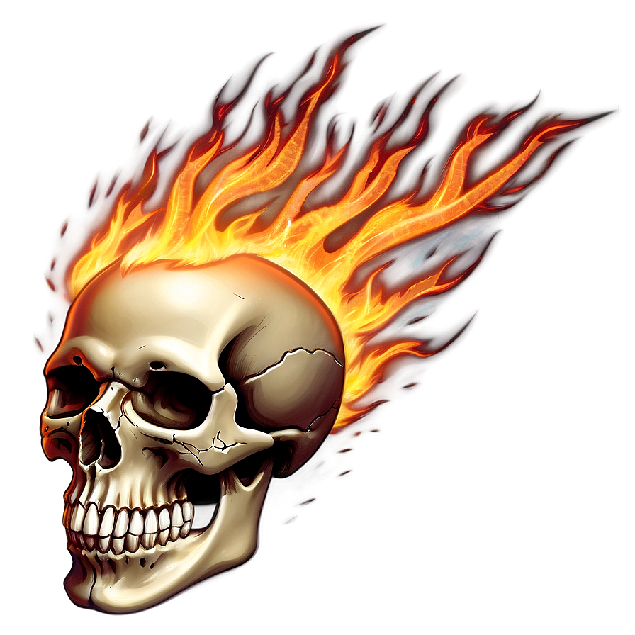 Skull Ablaze Art Png 52 PNG Image