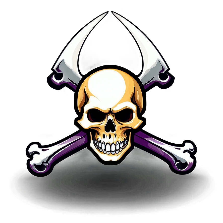 Skull And Crossed Bones Logo Png Ask41 PNG Image