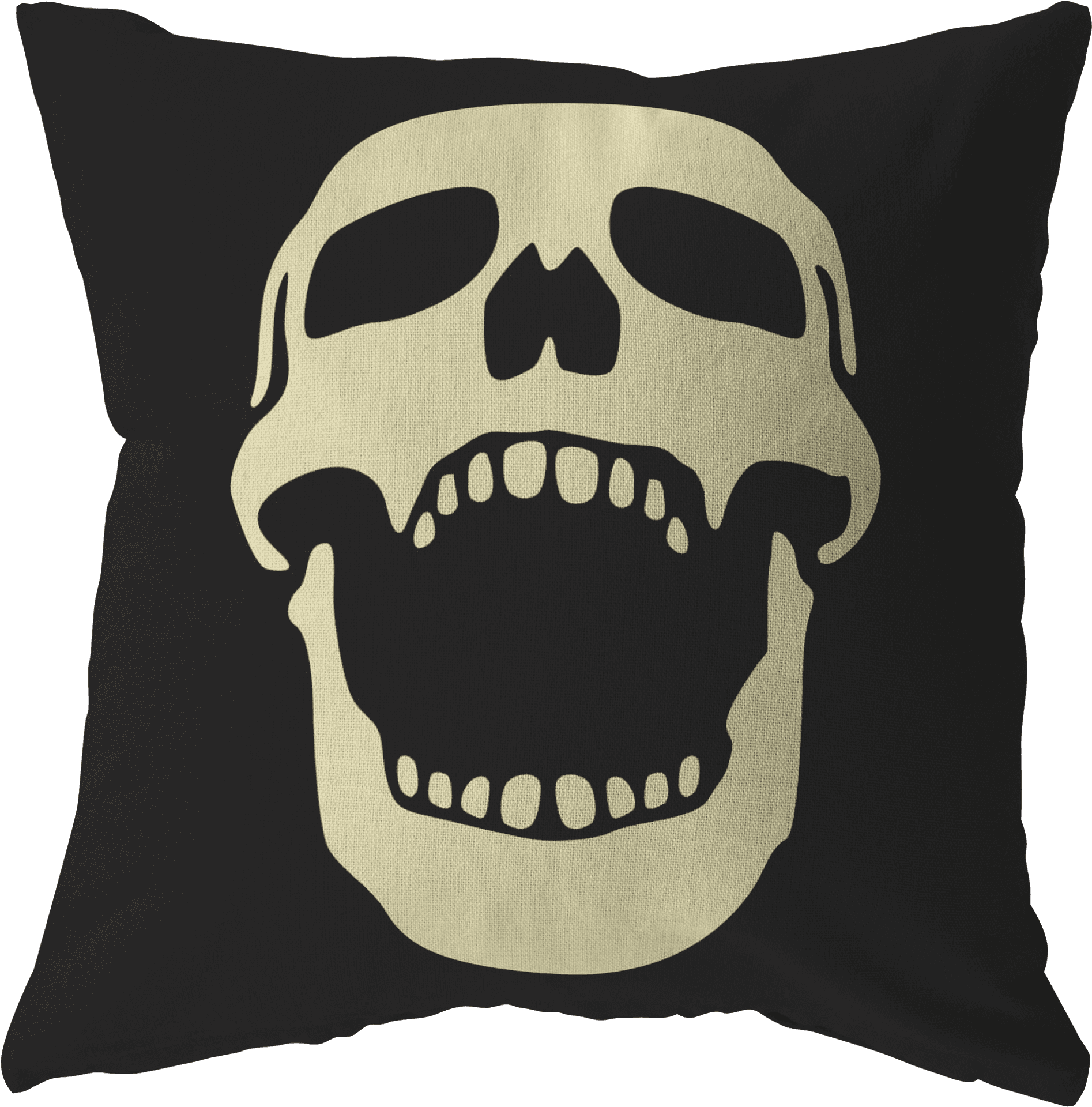 Skull Cushion Design PNG Image