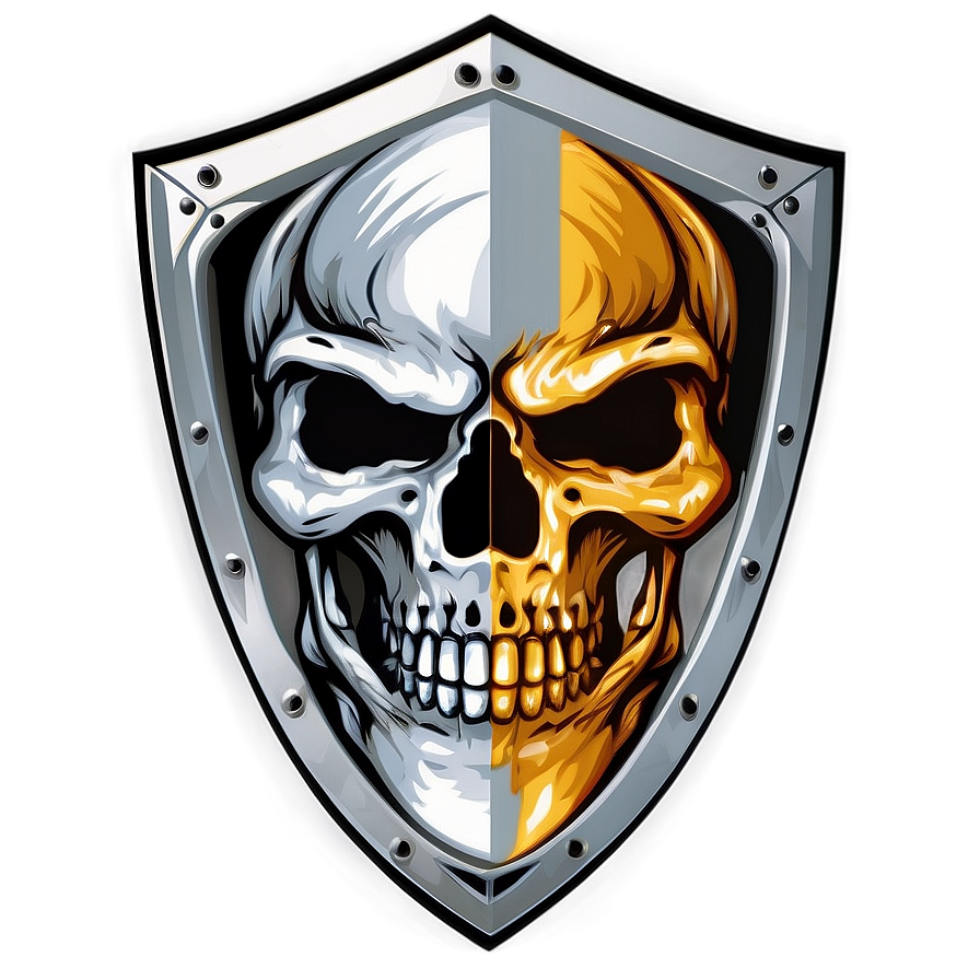 Skull Shield Vector Png 95 PNG Image