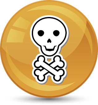 Skulland Crossbones Emblem PNG Image