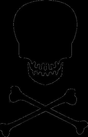 Skulland Crossbones Icon PNG Image