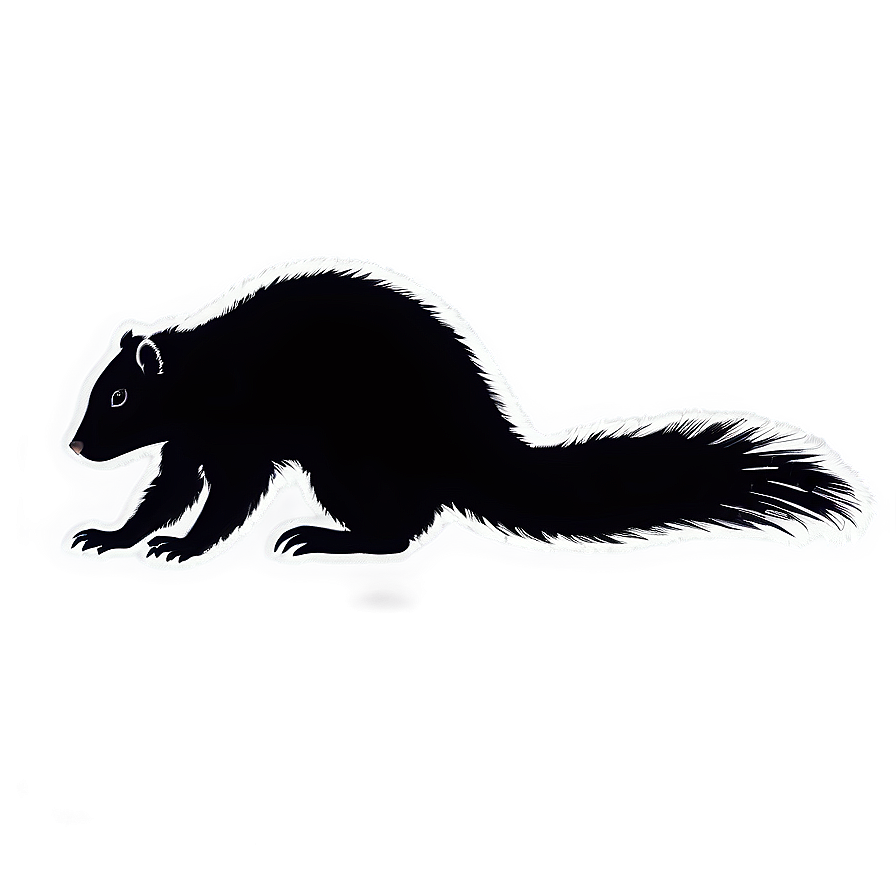 Skunk Silhouette Graphic Png Ylh PNG Image