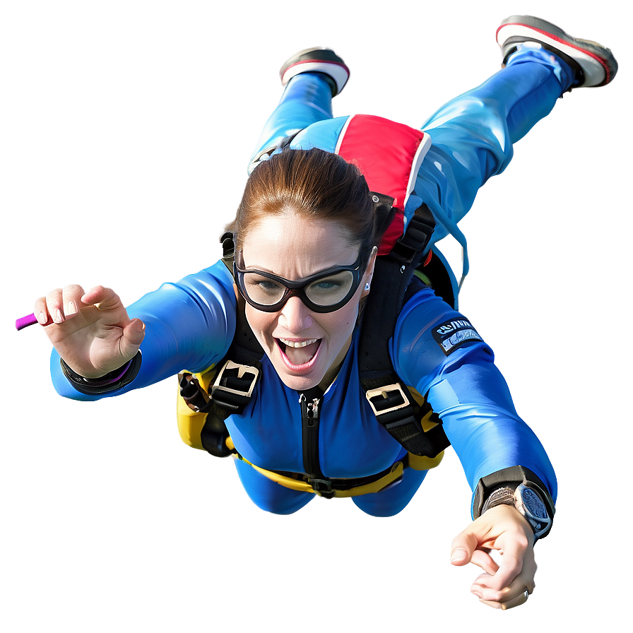 Skydiving Over Ocean Png Jvr58 PNG Image