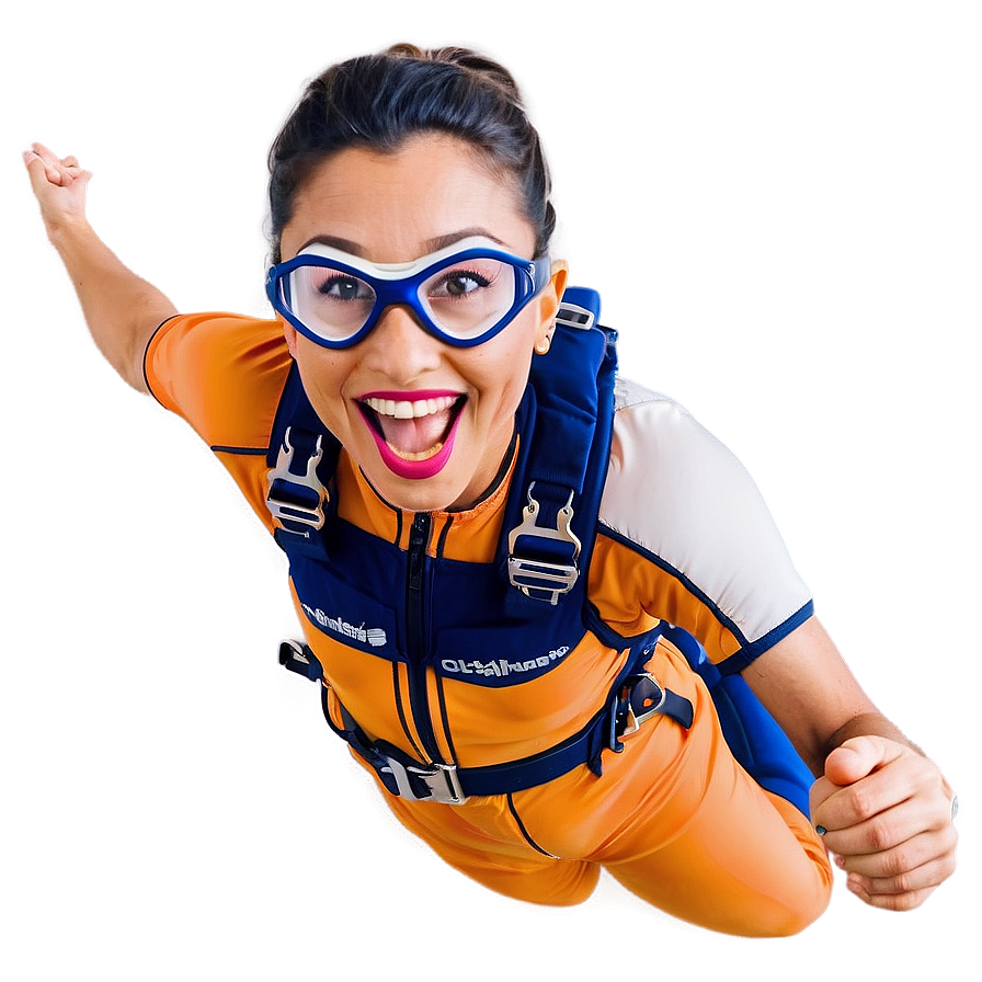 Skydiving Smile Png 06252024 PNG Image